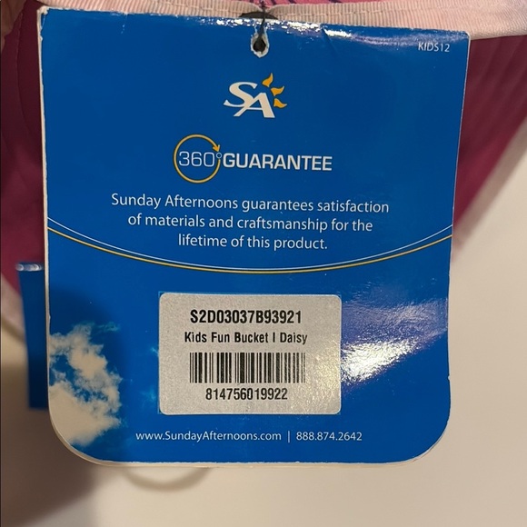 Floral Pink and Purple Infant/Baby Bucket Sun Hat UPF 50+ 0-6 months - Picture 3 of 5